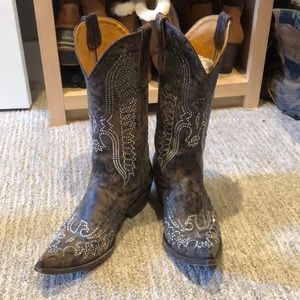 Old Gringo Eagle Crystal Swarovski Boots Size 9B